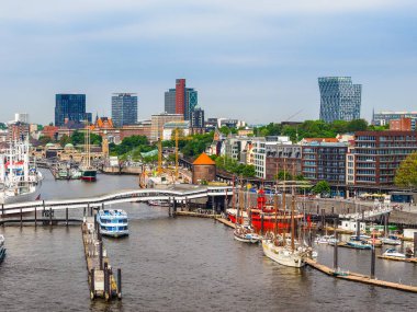 Hamburg manzarası görünümü hdr