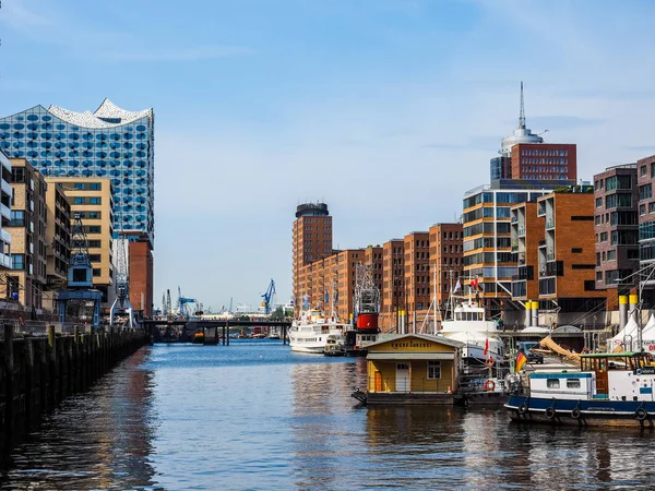 HafenCity in Hamburg hdr — Zdjęcie stockowe