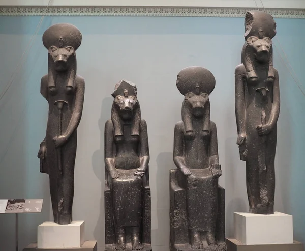 Goddess Sekhmet at British Museum in London — Stock Photo, Image