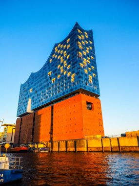 Elbphilharmonie konser salonu Hamburg HDR