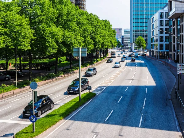 Blick auf die Stadt Hamburg hdr — Stockfoto