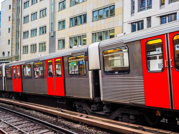 S-Bahn (S-TOG) w Hamburg hdr — Zdjęcie stockowe