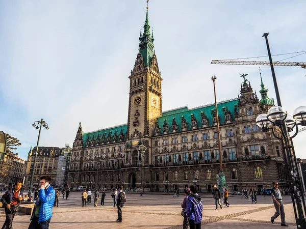 Hamburgo Ayuntamiento de Rathaus hdr —  Fotos de Stock