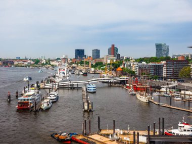 Hamburg manzarası görünümü hdr