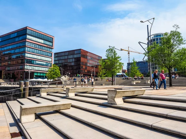 HafenCity in Hamburg hdr — Stock Fotó