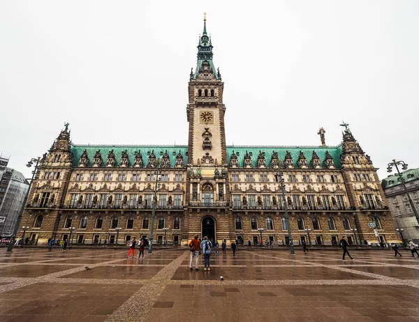 Hamburgo Ayuntamiento de Rathaus hdr —  Fotos de Stock