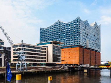 Elbphilharmonie konser salonu Hamburg HDR