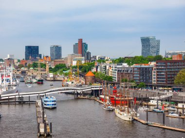 Hamburg manzarası görünümü hdr