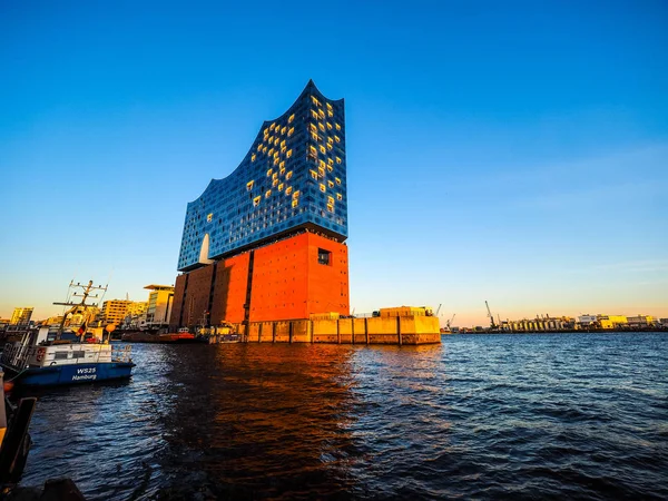 Elbphilharmonie sala de conciertos en Hamburgo hdr — Foto de Stock