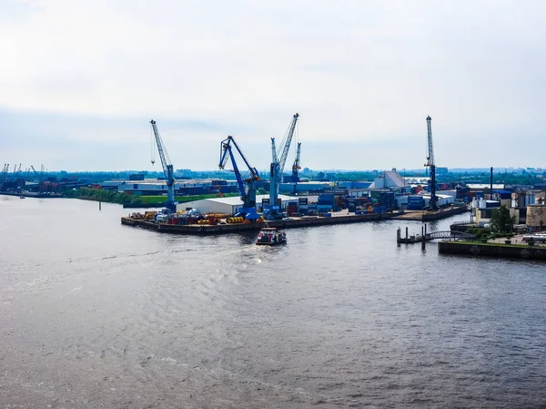 Hafen hamburg in hamburg hdr — Stockfoto