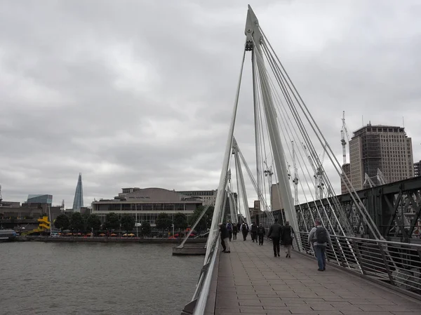 Londra'da Jubilee Köprüsü — Stok fotoğraf