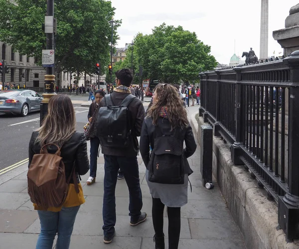 İnsanlar merkezi Londra'da — Stok fotoğraf