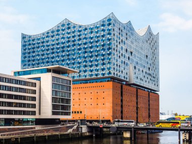 Elbphilharmonie konser salonu Hamburg HDR