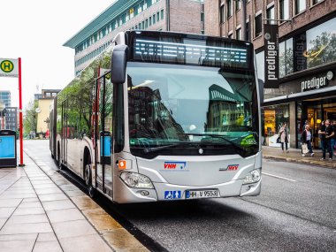Hamburg 'da otobüs.