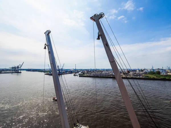 Porto de Hamburgo em Hamburgo hdr — Fotografia de Stock