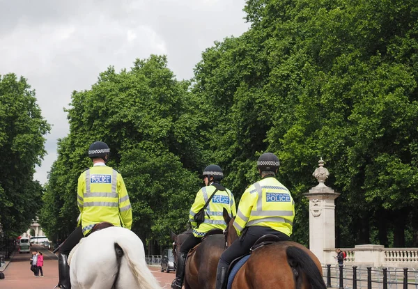 Поліція на конях в Лондоні — стокове фото