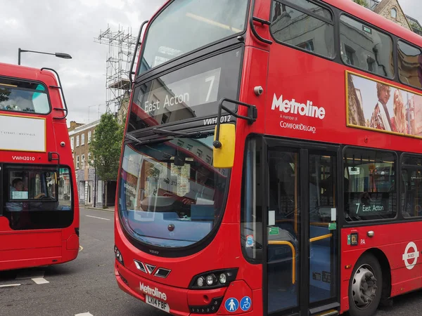 Londra'nın kırmızı otobüs — Stok fotoğraf