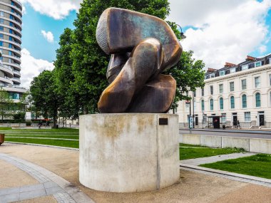 Londra (hdr kilitleme parça Moore heykel başlıklı)