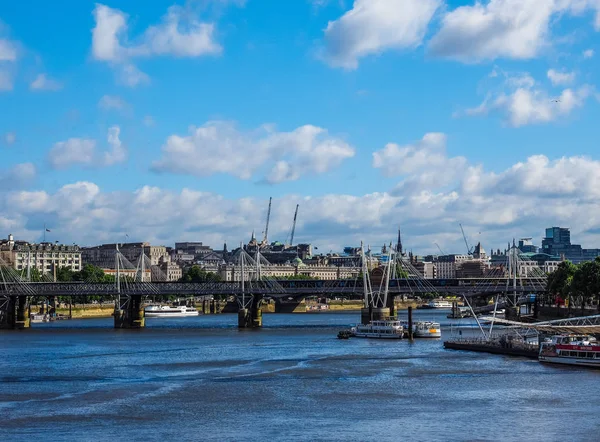Řeka Temže v Londýně (Hdr) — Stock fotografie
