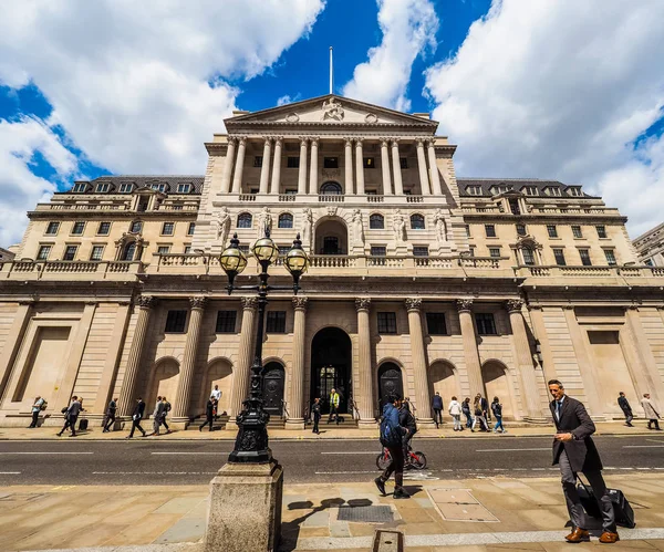 Banco de Inglaterra en Londres (HDR) ) — Foto de Stock