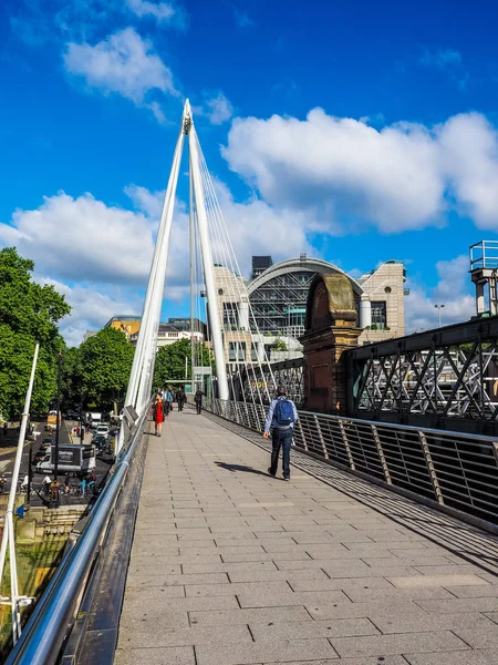 Jubiläumsbrücke in London (hdr)) — Stockfoto