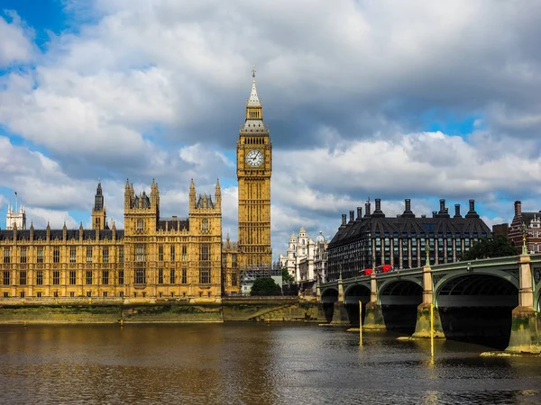 Domy Parlamentu w Londynie (Hdr) — Zdjęcie stockowe