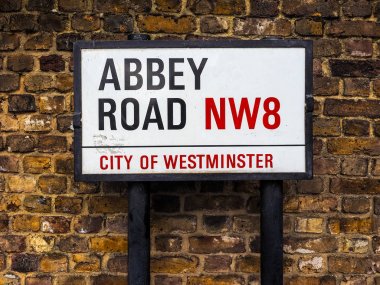Abbey Road işareti Londra (Hdr)