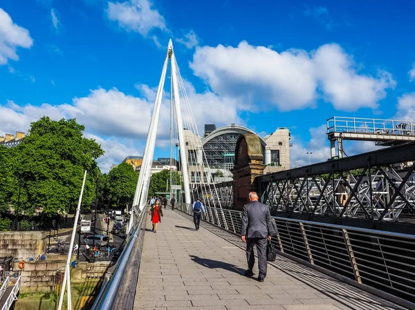 Jubilee Bridge i London (Hdr) — Stockfoto