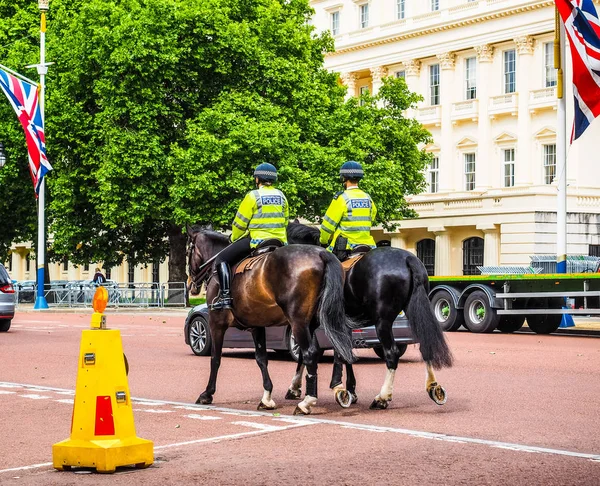 Londra (hdr atlı polis) — Stok fotoğraf