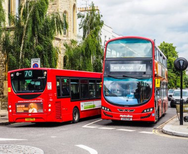 Londra (Hdr kırmızı otobüs)