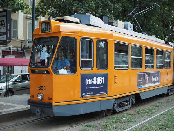 Straßenbahn in Turin — Stockfoto