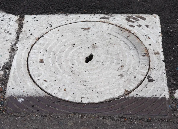 Drain manhole detail — Stock Photo, Image