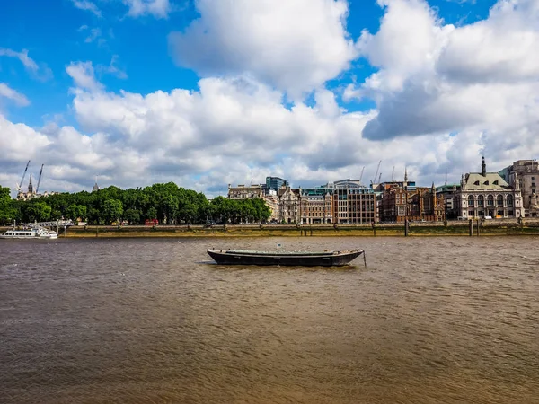 Rio Tâmisa em Londres (HDR ) — Fotografia de Stock