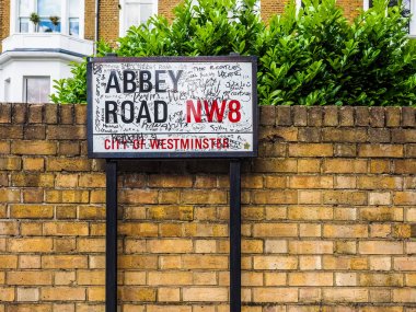 Abbey Road işareti Londra (Hdr)