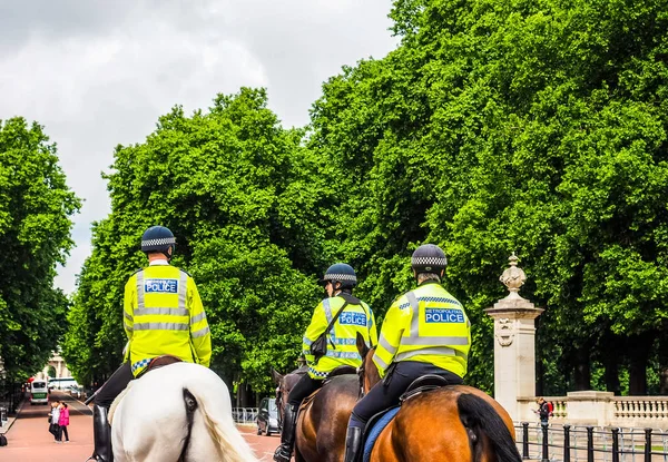 Londra (hdr atlı polis) — Stok fotoğraf