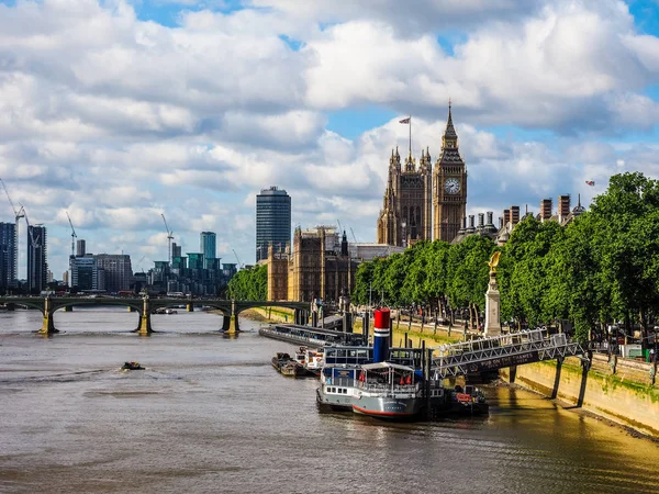 Casas do Parlamento em Londres (HDR ) — Fotografia de Stock