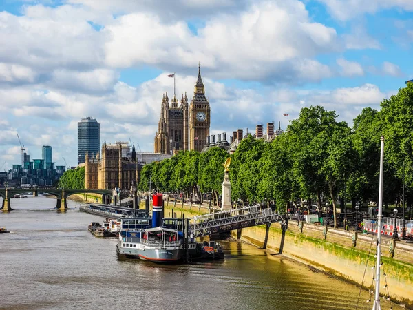 Casas do Parlamento em Londres (HDR ) — Fotografia de Stock