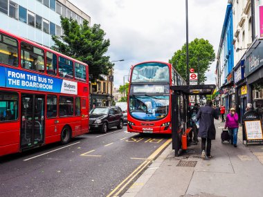 Londra (Hdr kırmızı otobüs)