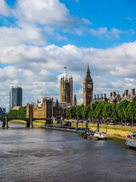 Casas do Parlamento em Londres (HDR ) — Fotografia de Stock