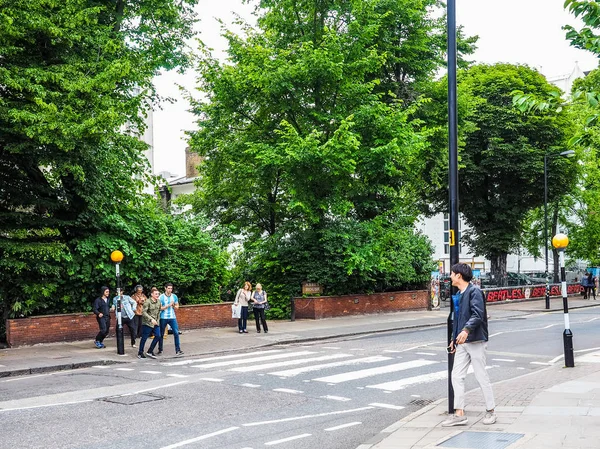 Attraversamento di Abbey Road a Londra (HDR ) — Foto Stock