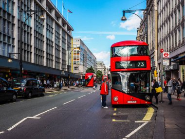 Londra (Hdr kırmızı otobüs)