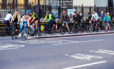 Bisikletçiler Londra (hdr)