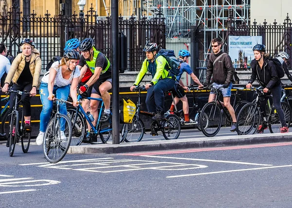Radfahrer in London (hdr)) — Stockfoto