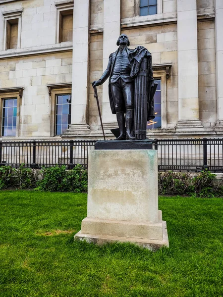 Washington Statue in London (hdr)) — Stockfoto