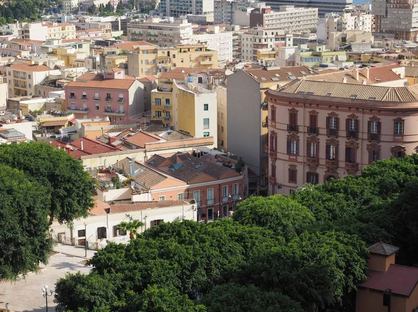 Luchtfoto van Cagliari — Stockfoto