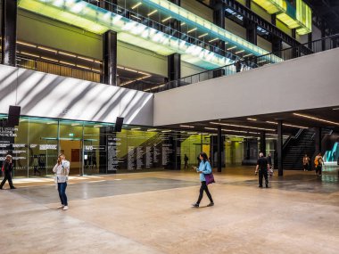 Tate Modern türbin Hall Londra (Hdr)