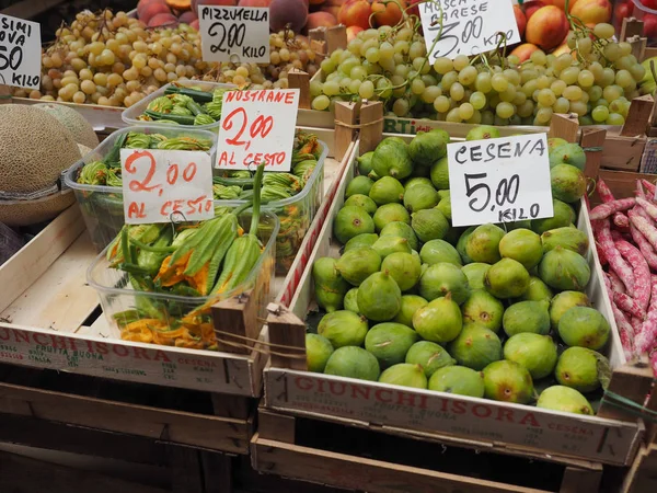 Groenten en fruit in Bologna — Stockfoto
