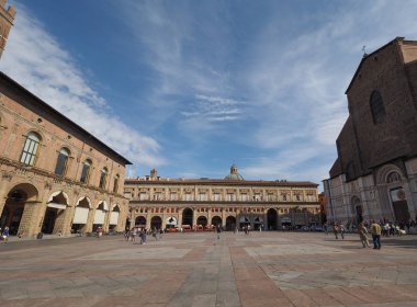 Piazza Maggiore'ye Bologna