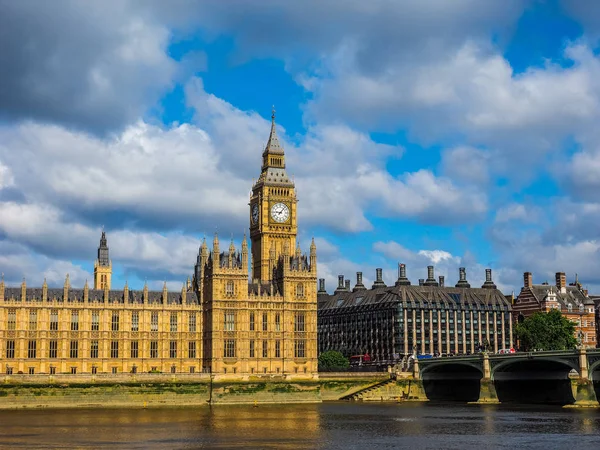 Casas do Parlamento em Londres, hdr — Fotografia de Stock