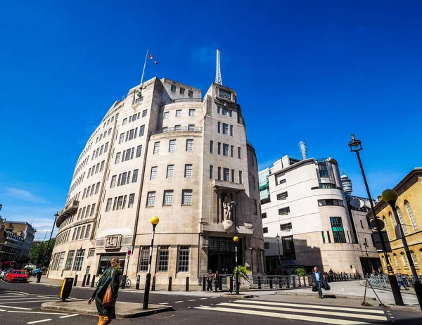 BBC Broadcasting House in London, hdr — Stock Photo, Image